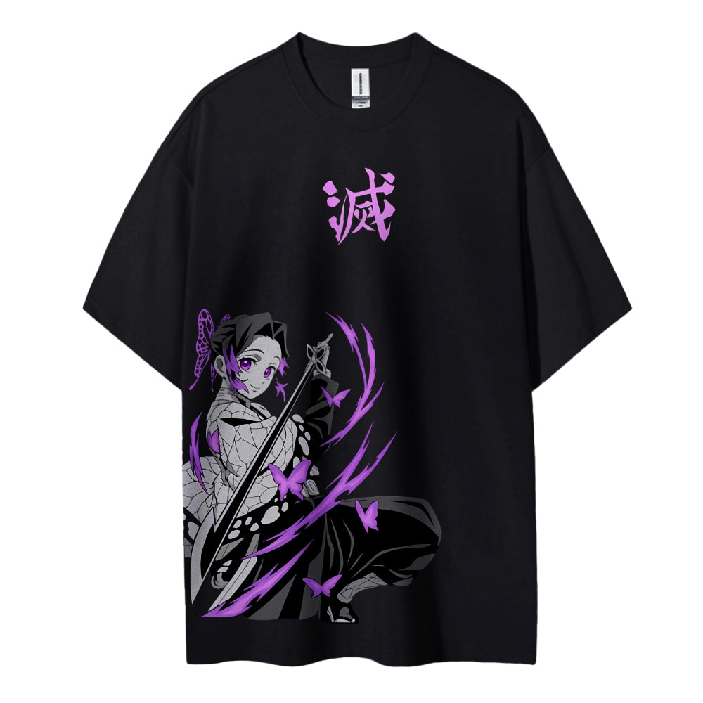 Demon Slayer: Kimetsu no Yaiba Cotton Unisex Crew Neck Anime T-Shirt