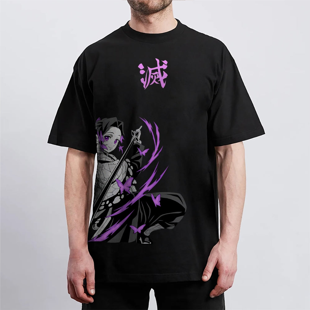 Demon Slayer: Kimetsu no Yaiba Cotton Unisex Crew Neck Anime T-Shirt