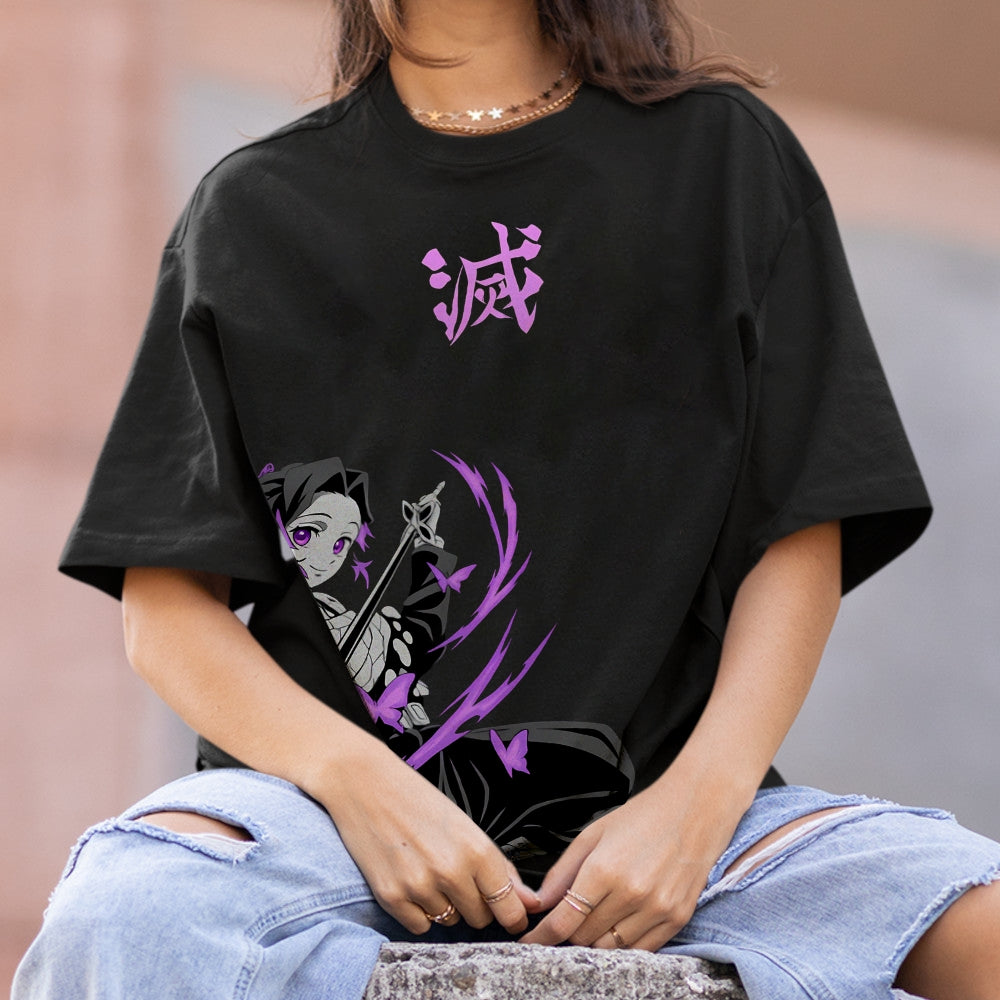 Demon Slayer: Kimetsu no Yaiba Cotton Unisex Crew Neck Anime T-Shirt