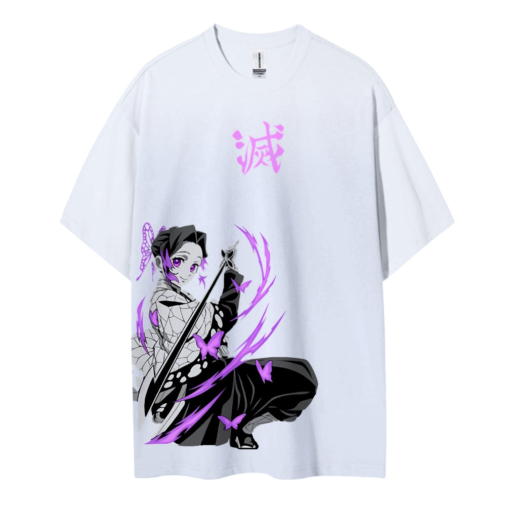 Demon Slayer: Kimetsu no Yaiba Cotton Unisex Crew Neck Anime T-Shirt