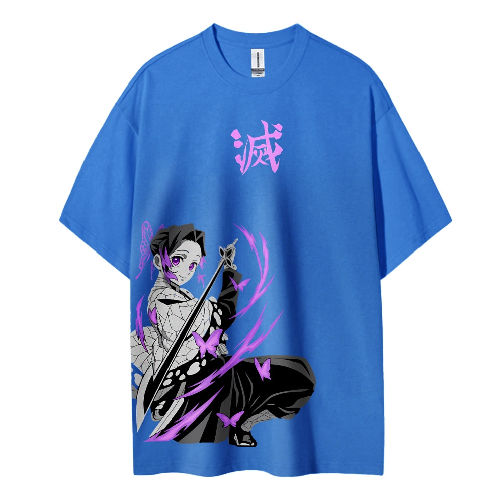 Demon Slayer: Kimetsu no Yaiba Cotton Unisex Crew Neck Anime T-Shirt