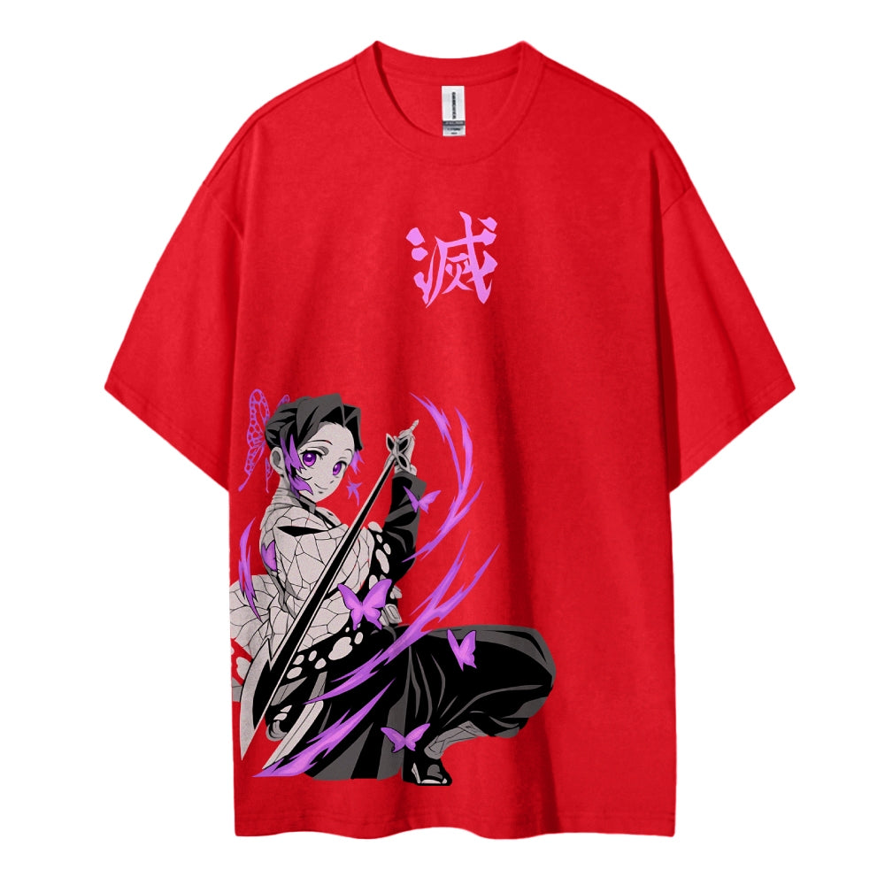 Demon Slayer: Kimetsu no Yaiba Cotton Unisex Crew Neck Anime T-Shirt