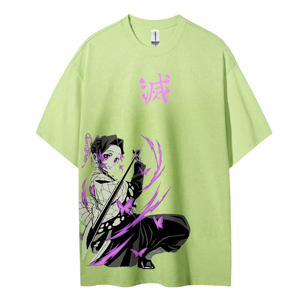 Demon Slayer: Kimetsu no Yaiba Cotton Unisex Crew Neck Anime T-Shirt