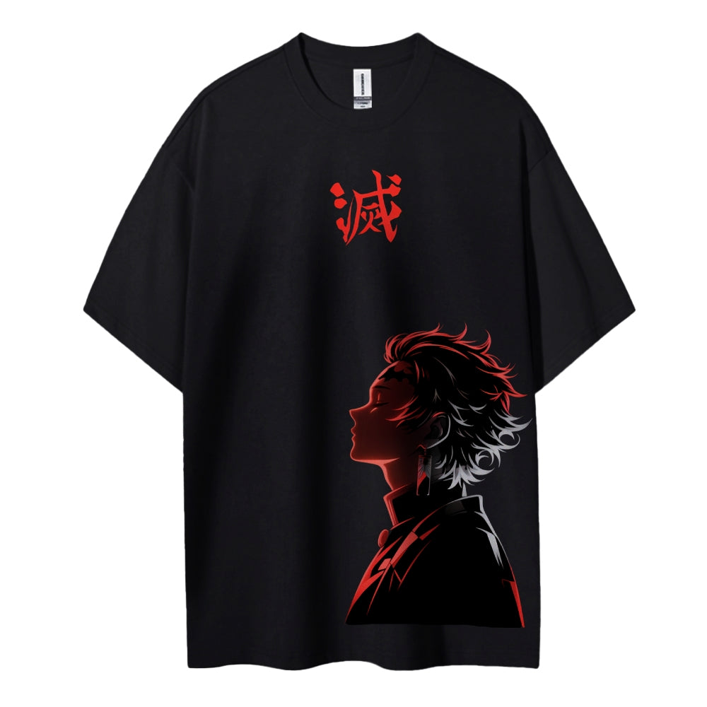 Demon Slayer: Kimetsu no Yaiba Cotton Unisex Crew Neck Anime T-Shirt