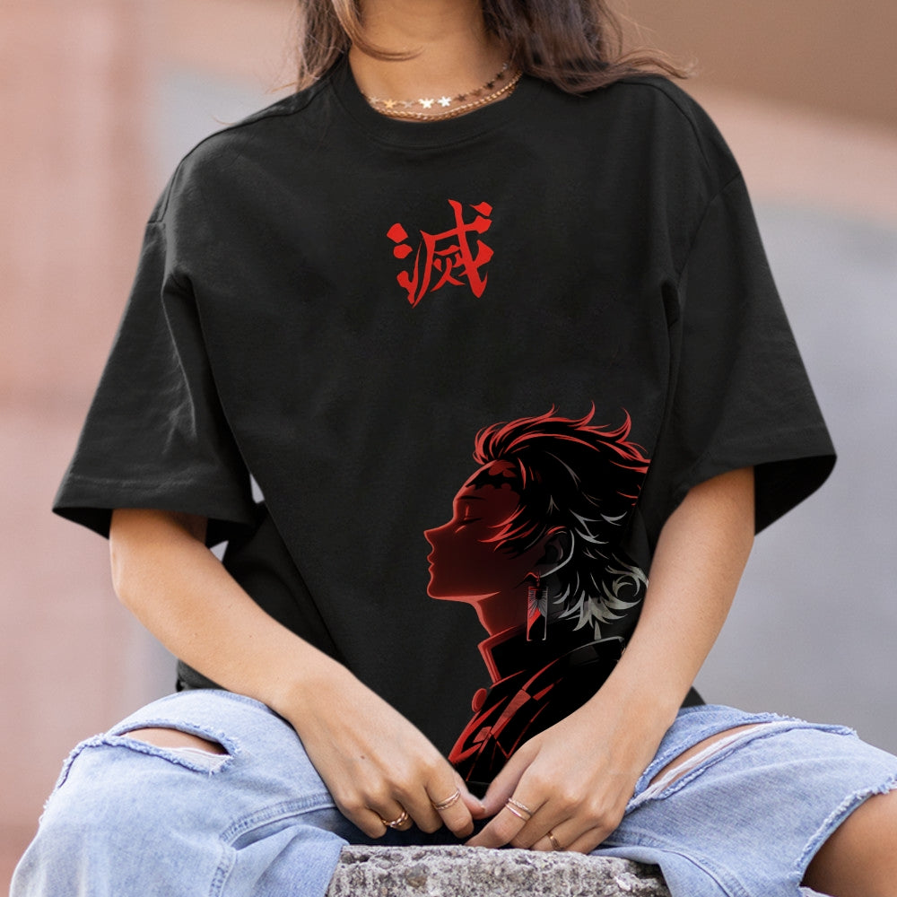 Demon Slayer: Kimetsu no Yaiba Cotton Unisex Crew Neck Anime T-Shirt
