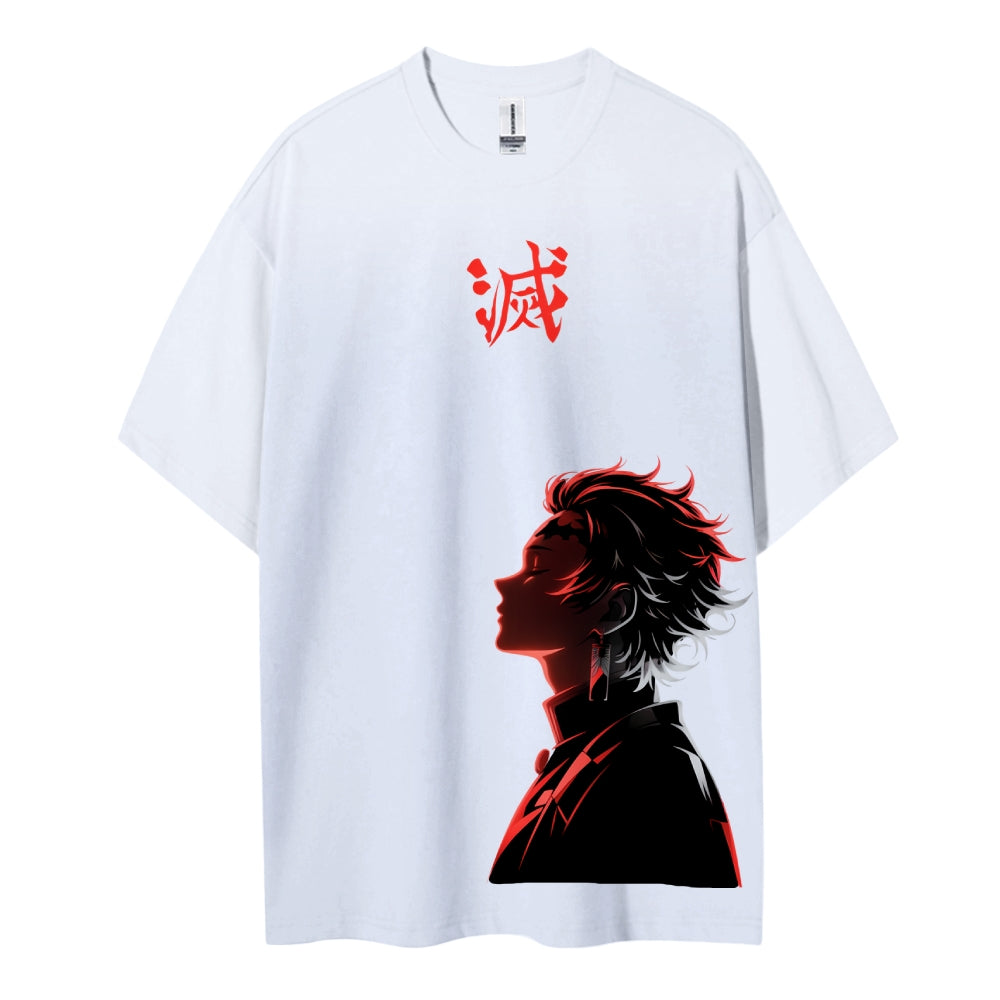 Demon Slayer: Kimetsu no Yaiba Cotton Unisex Crew Neck Anime T-Shirt