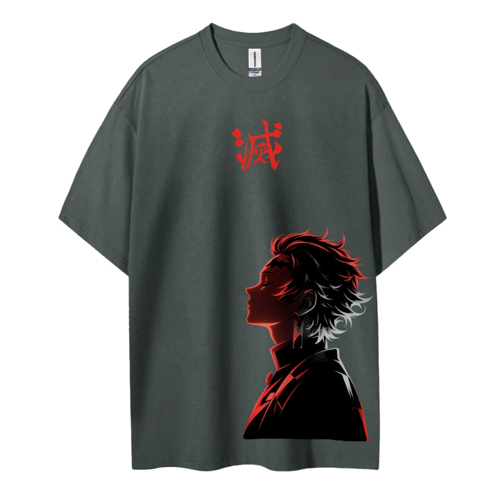 Demon Slayer: Kimetsu no Yaiba Cotton Unisex Crew Neck Anime T-Shirt