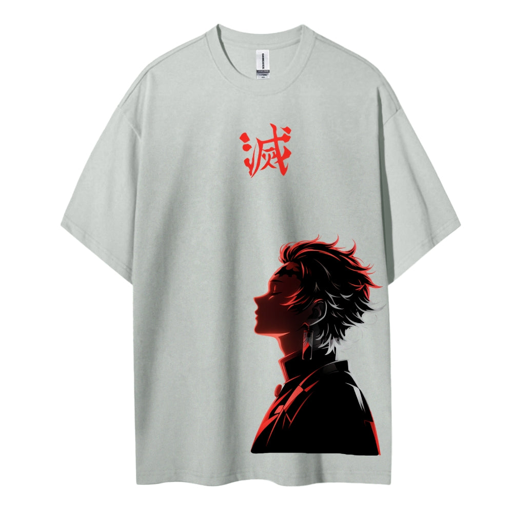 Demon Slayer: Kimetsu no Yaiba Cotton Unisex Crew Neck Anime T-Shirt