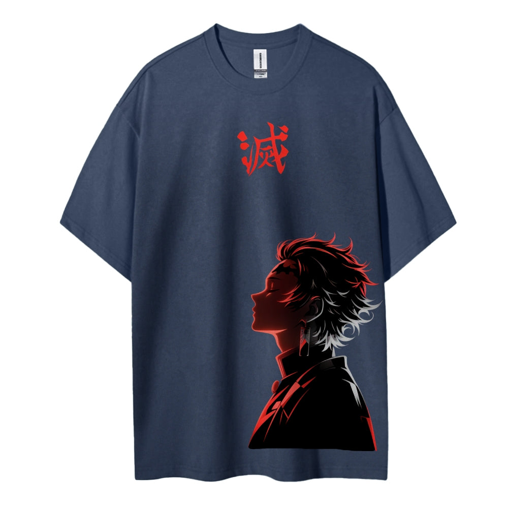 Demon Slayer: Kimetsu no Yaiba Cotton Unisex Crew Neck Anime T-Shirt