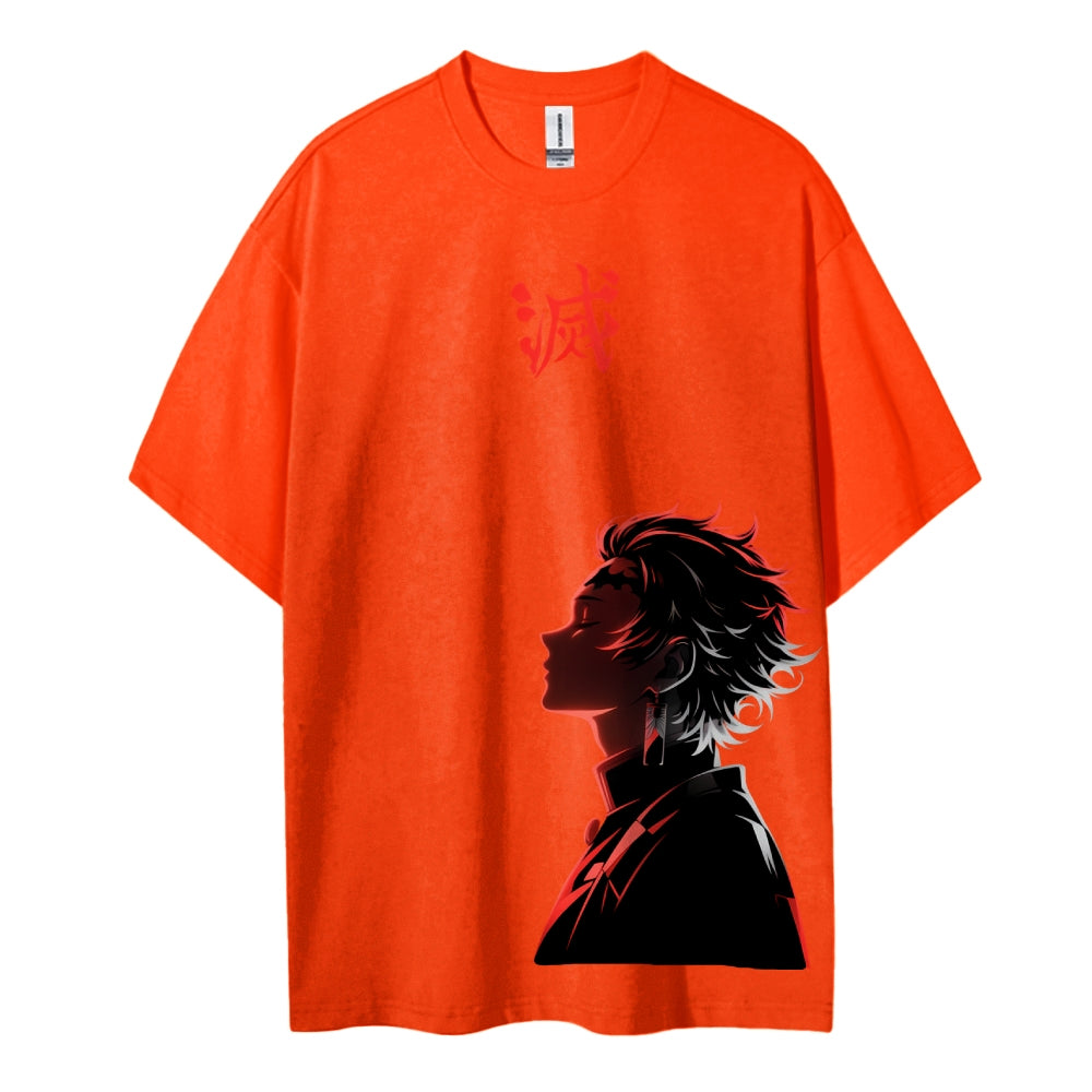 Demon Slayer: Kimetsu no Yaiba Cotton Unisex Crew Neck Anime T-Shirt