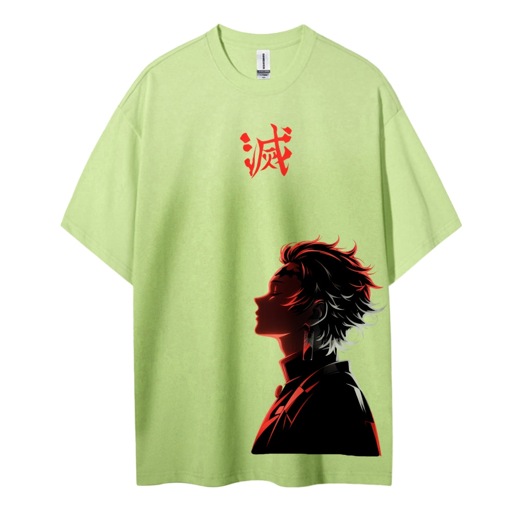 Demon Slayer: Kimetsu no Yaiba Cotton Unisex Crew Neck Anime T-Shirt