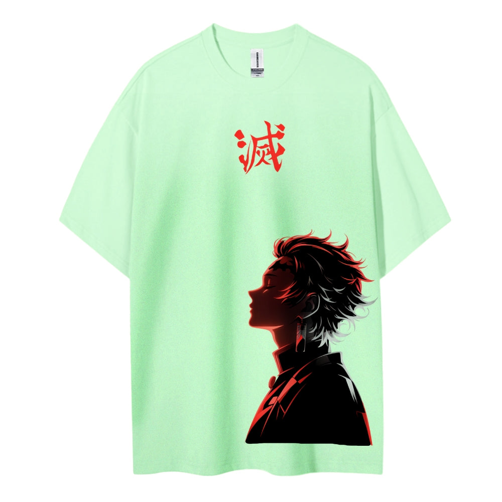 Demon Slayer: Kimetsu no Yaiba Cotton Unisex Crew Neck Anime T-Shirt