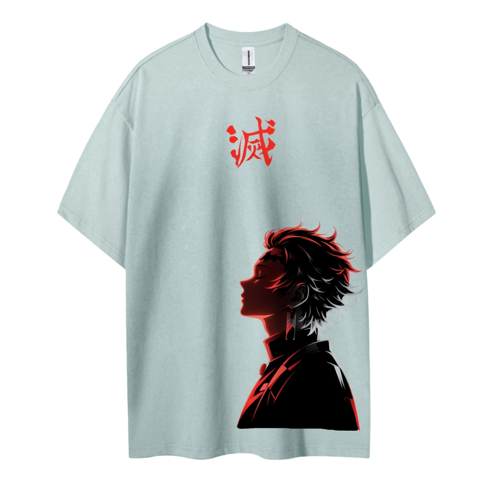 Demon Slayer: Kimetsu no Yaiba Cotton Unisex Crew Neck Anime T-Shirt