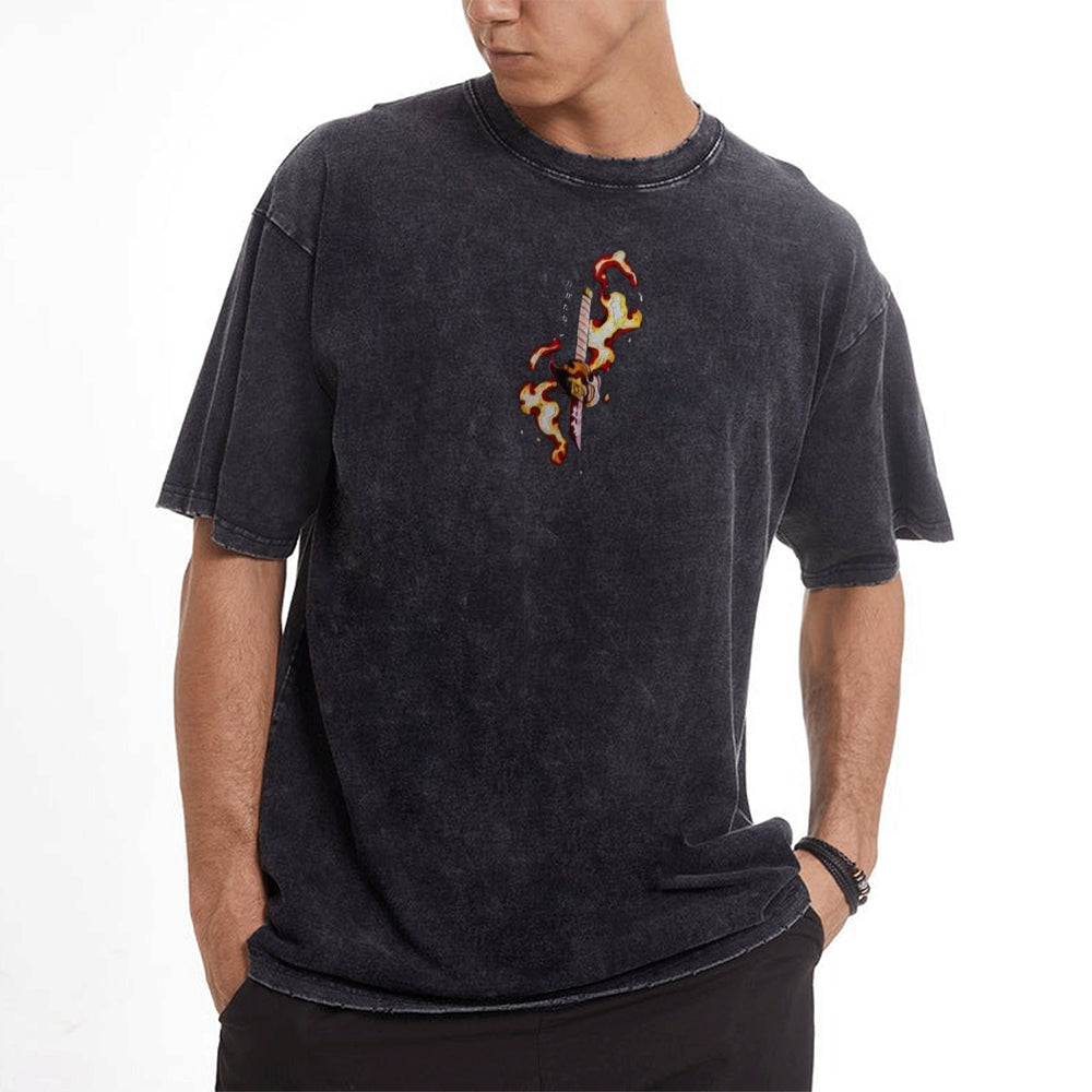 Vintage Oversized T-Shirt Demon Slayer