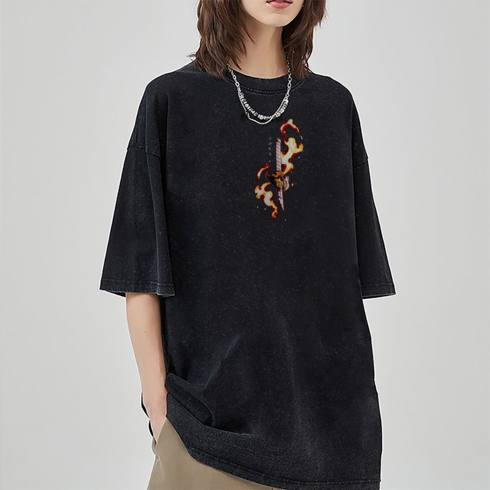 Vintage Oversized T-Shirt Demon Slayer