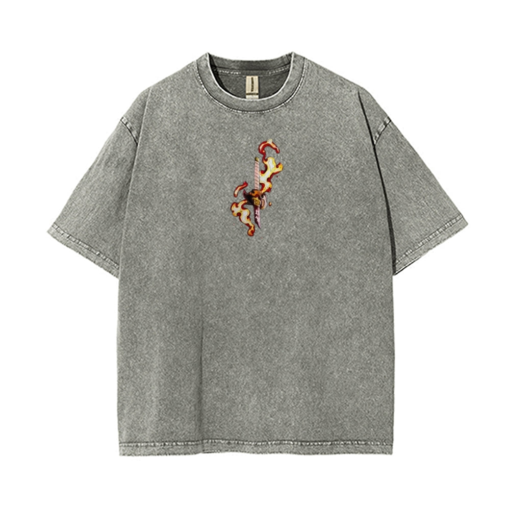 Vintage Oversized T-Shirt Demon Slayer