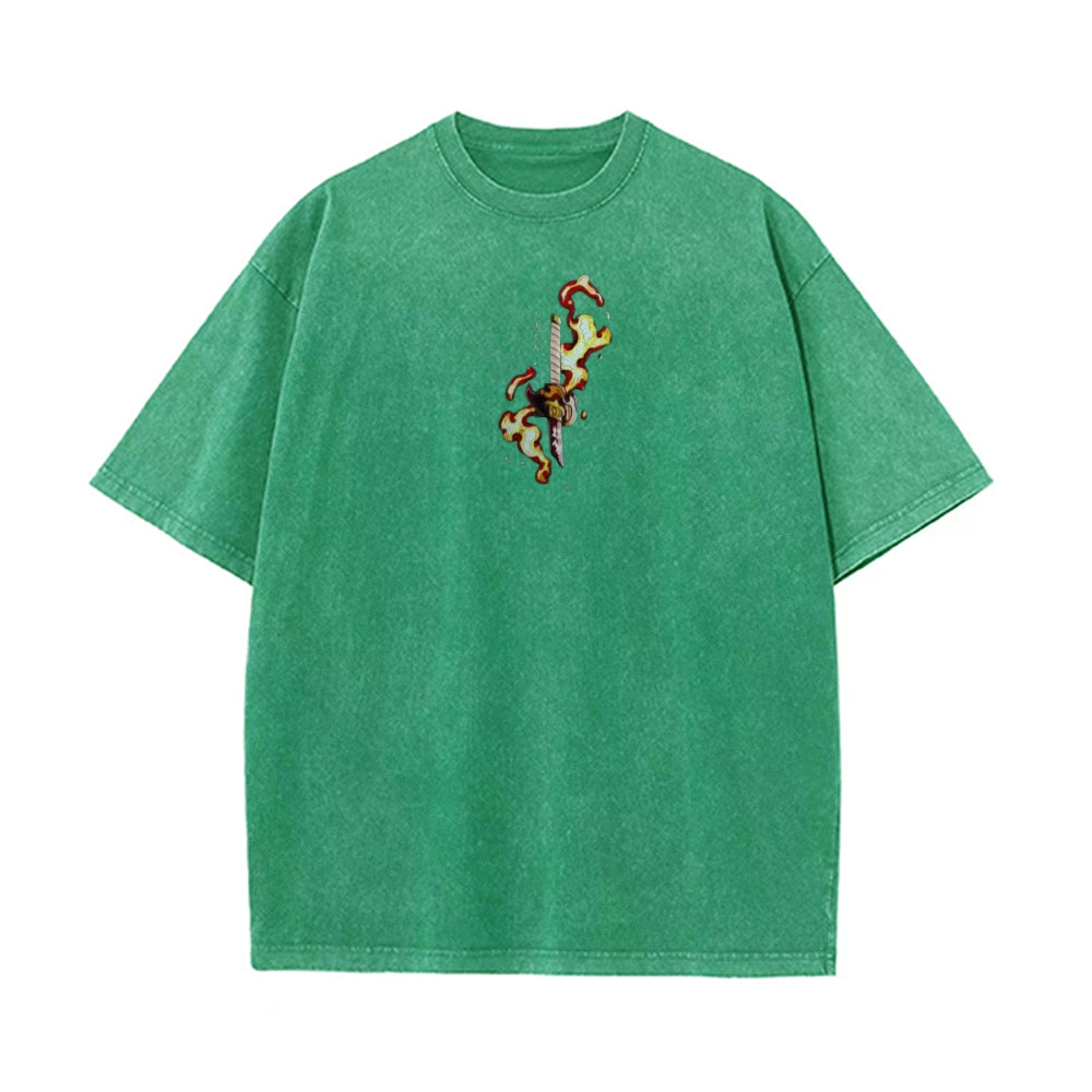 Vintage Oversized T-Shirt Demon Slayer