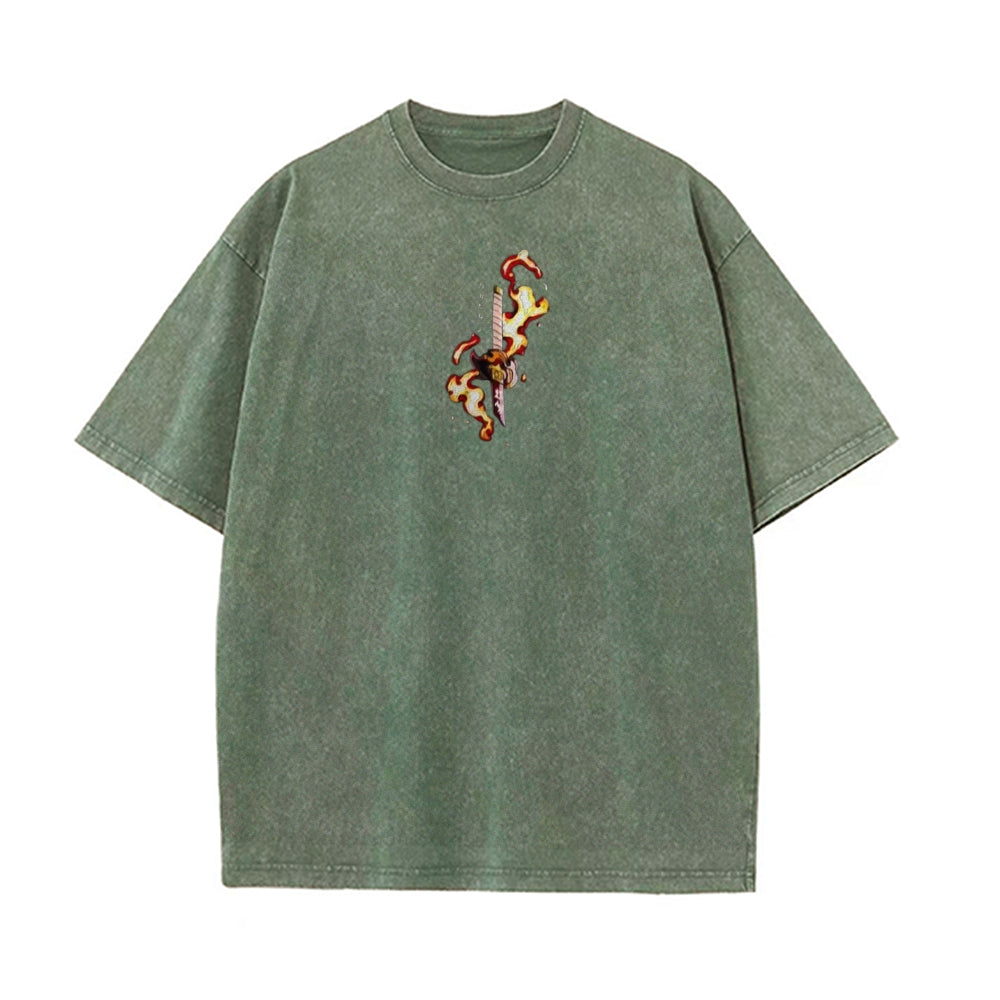 Vintage Oversized T-Shirt Demon Slayer