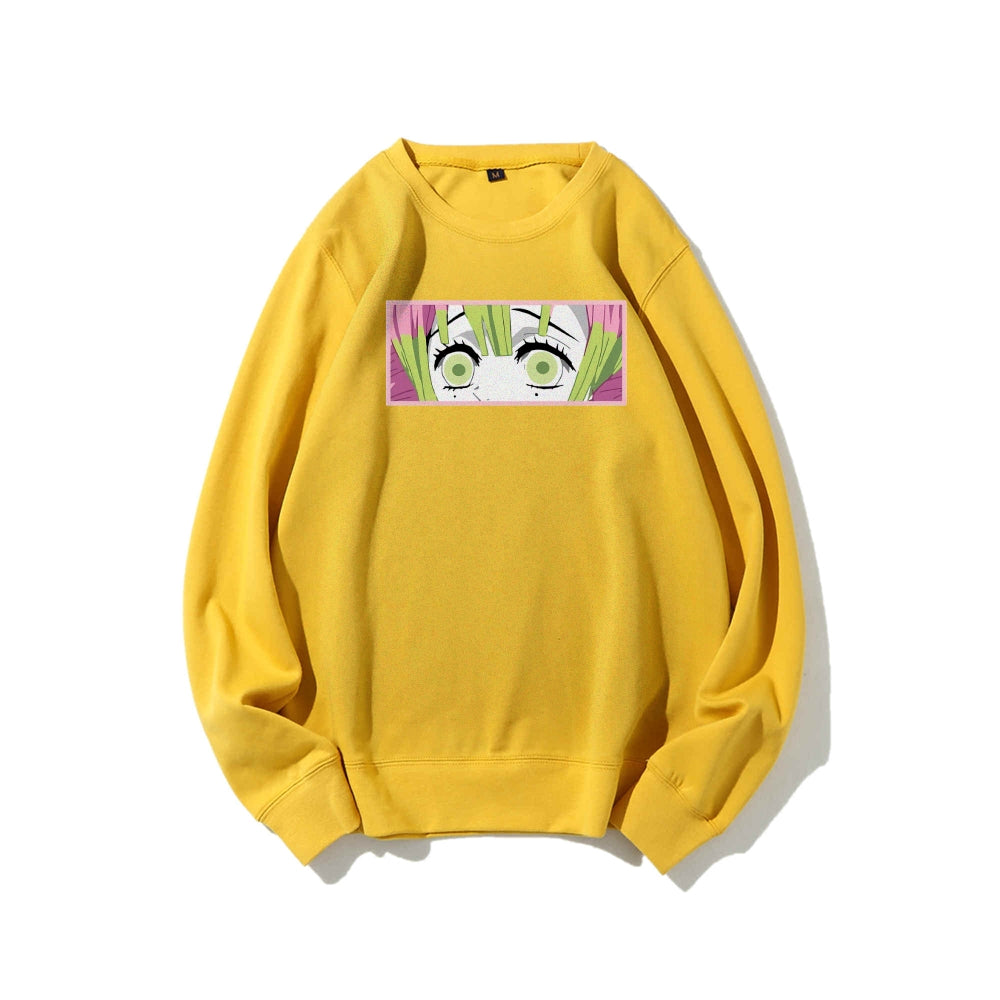 Demon Slayer Cotton Unisex Crew Neck Anime Sweatshirt