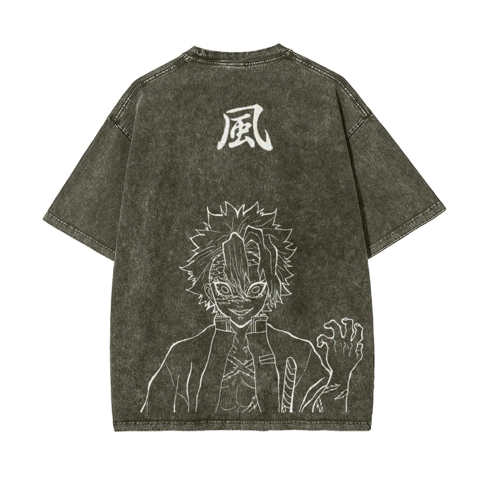 Vintage Oversized T-Shirt Demon Slayer