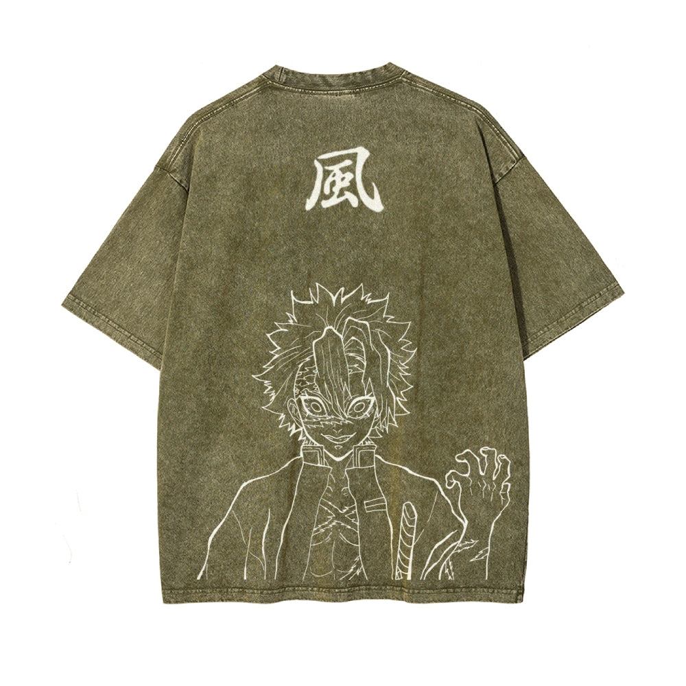 Vintage Oversized T-Shirt Demon Slayer