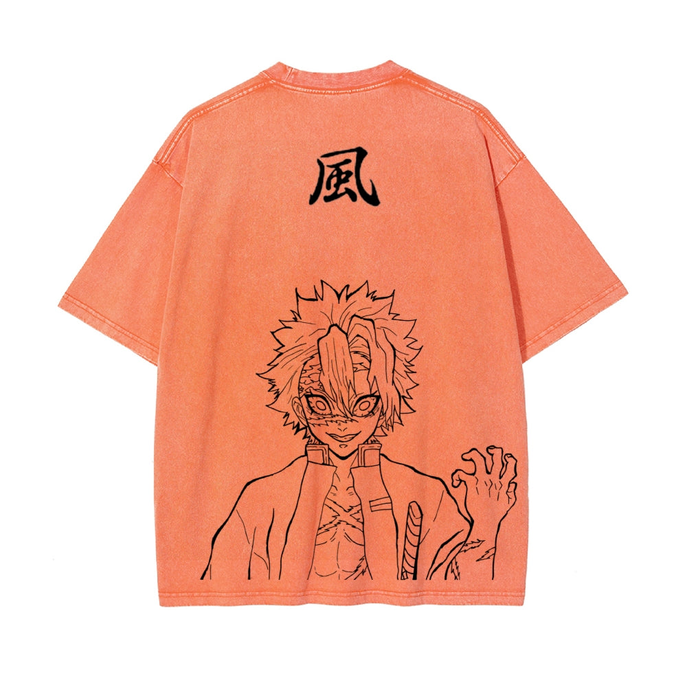 Vintage Oversized T-Shirt Demon Slayer