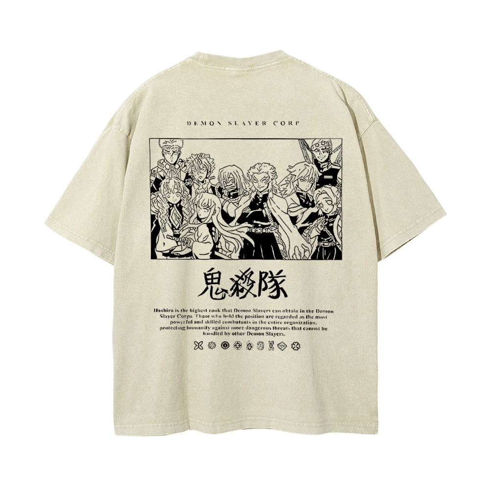 Vintage Oversized T-Shirt Demon Slayer