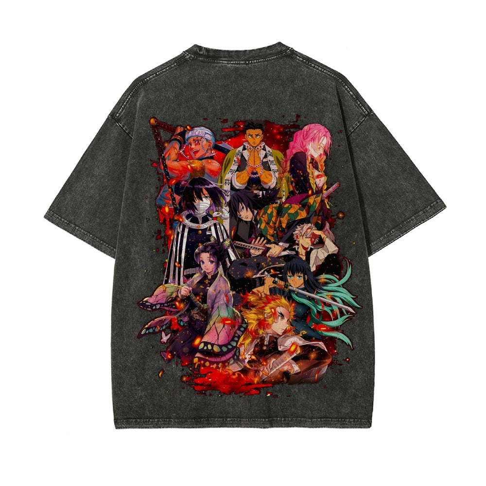 Vintage Oversized T-Shirt Demon Slayer