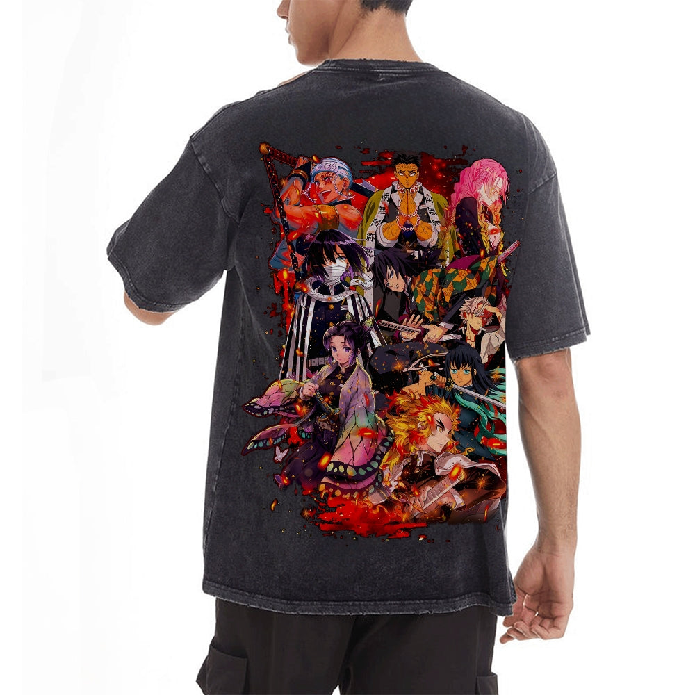 Vintage Oversized T-Shirt Demon Slayer