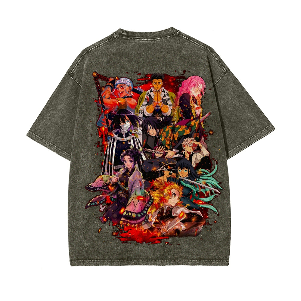 Vintage Oversized T-Shirt Demon Slayer