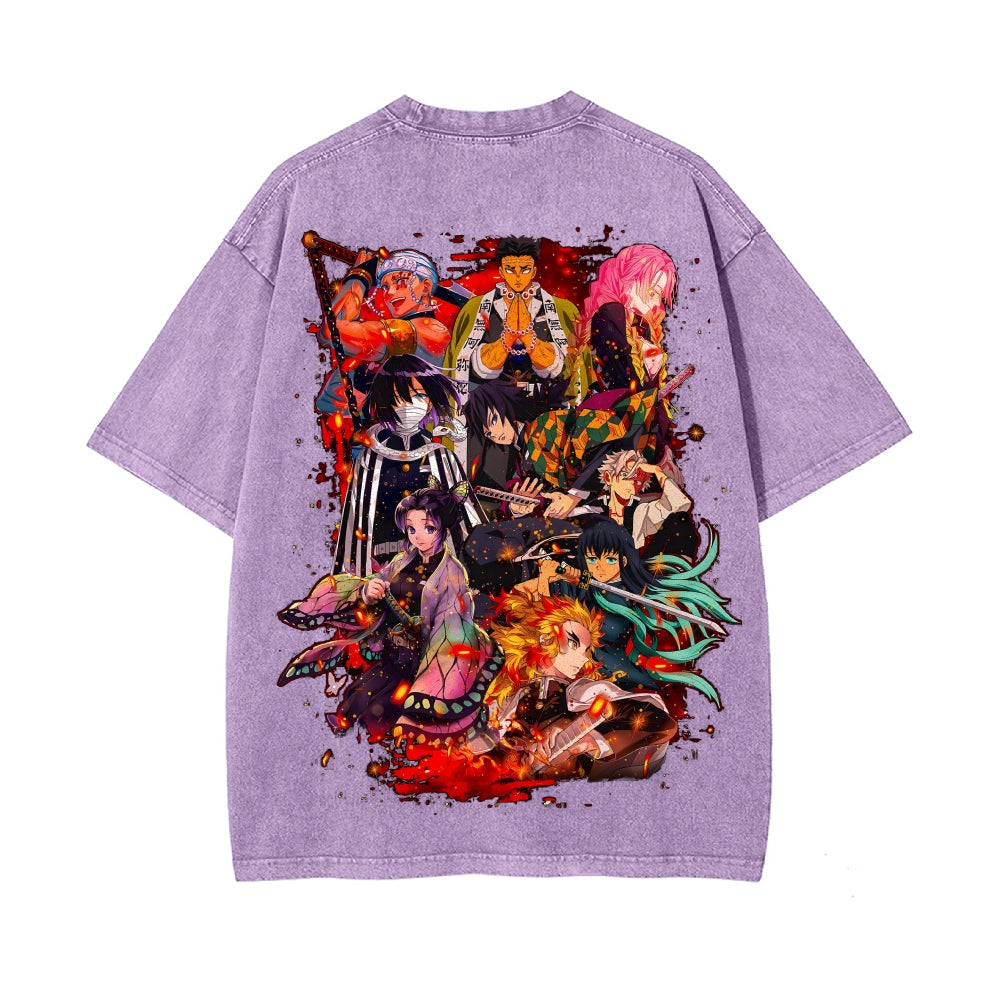 Vintage Oversized T-Shirt Demon Slayer