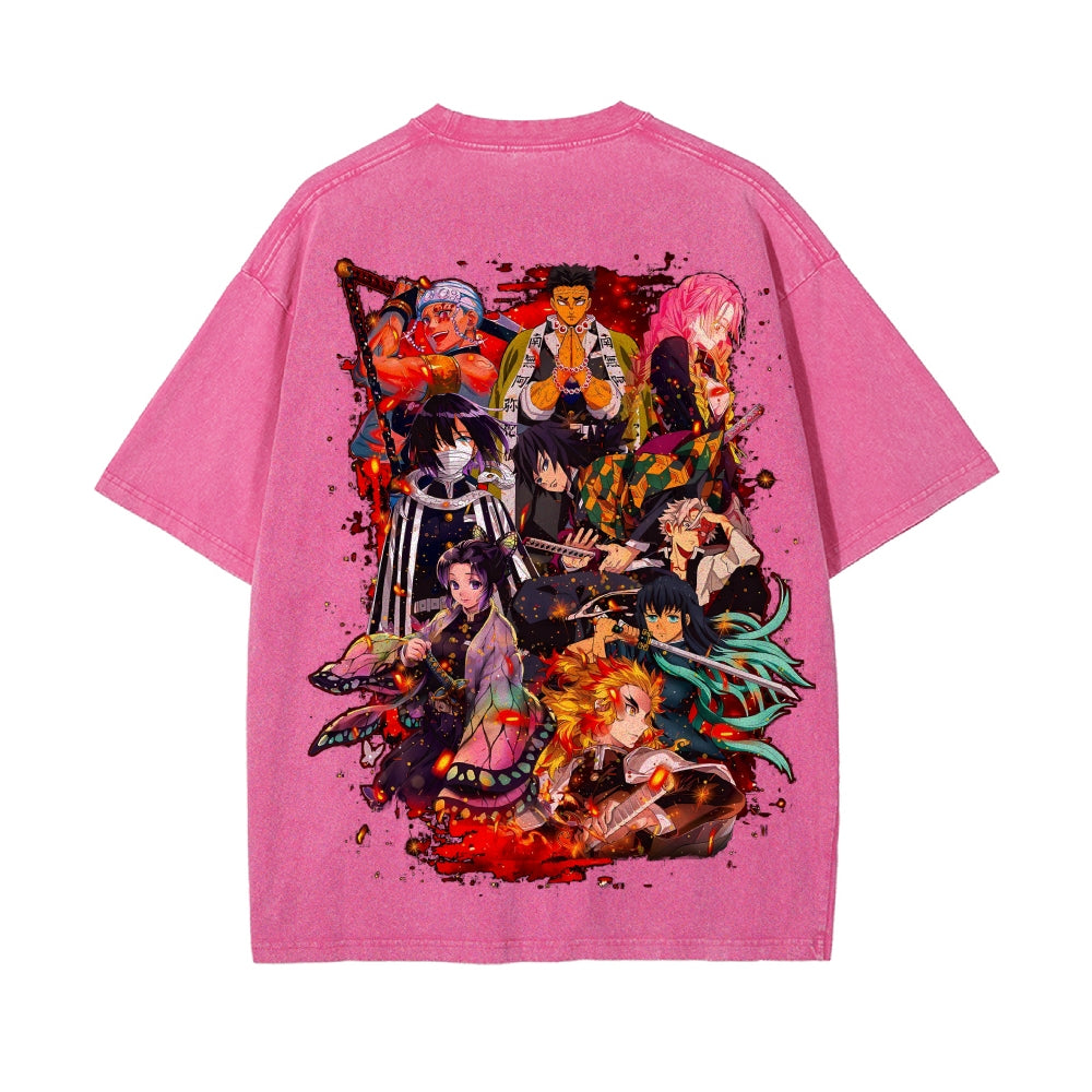 Vintage Oversized T-Shirt Demon Slayer