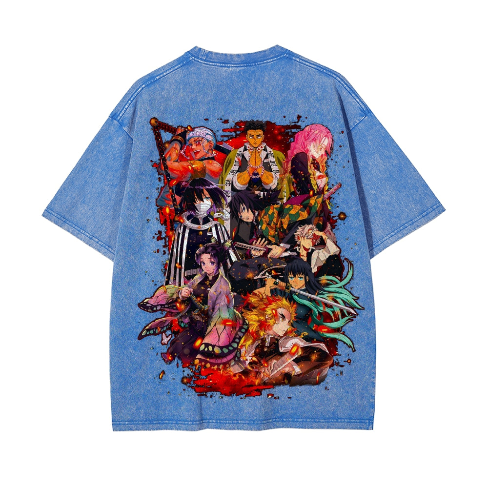 Vintage Oversized T-Shirt Demon Slayer