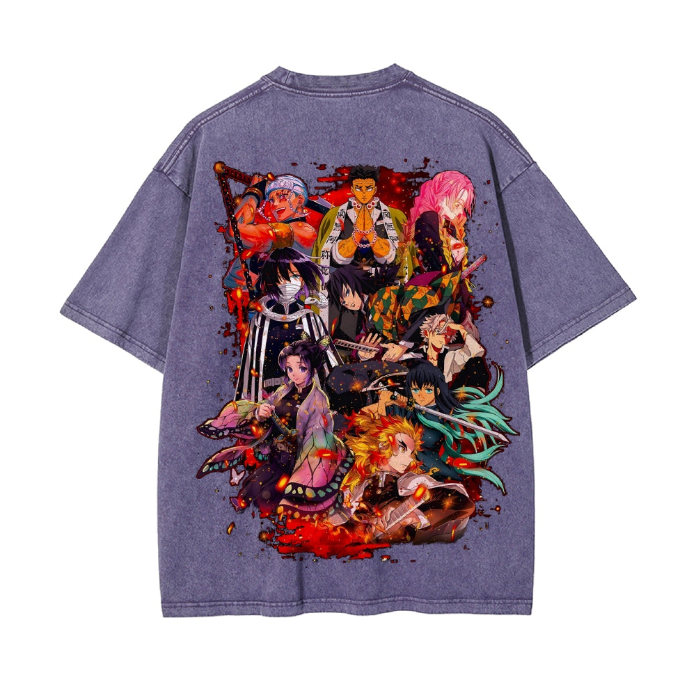 Vintage Oversized T-Shirt Demon Slayer