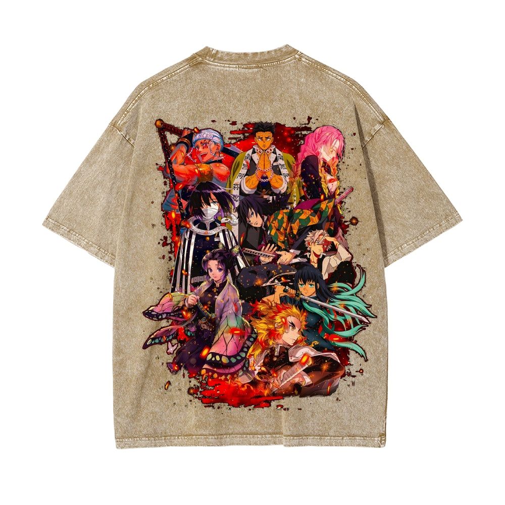 Vintage Oversized T-Shirt Demon Slayer