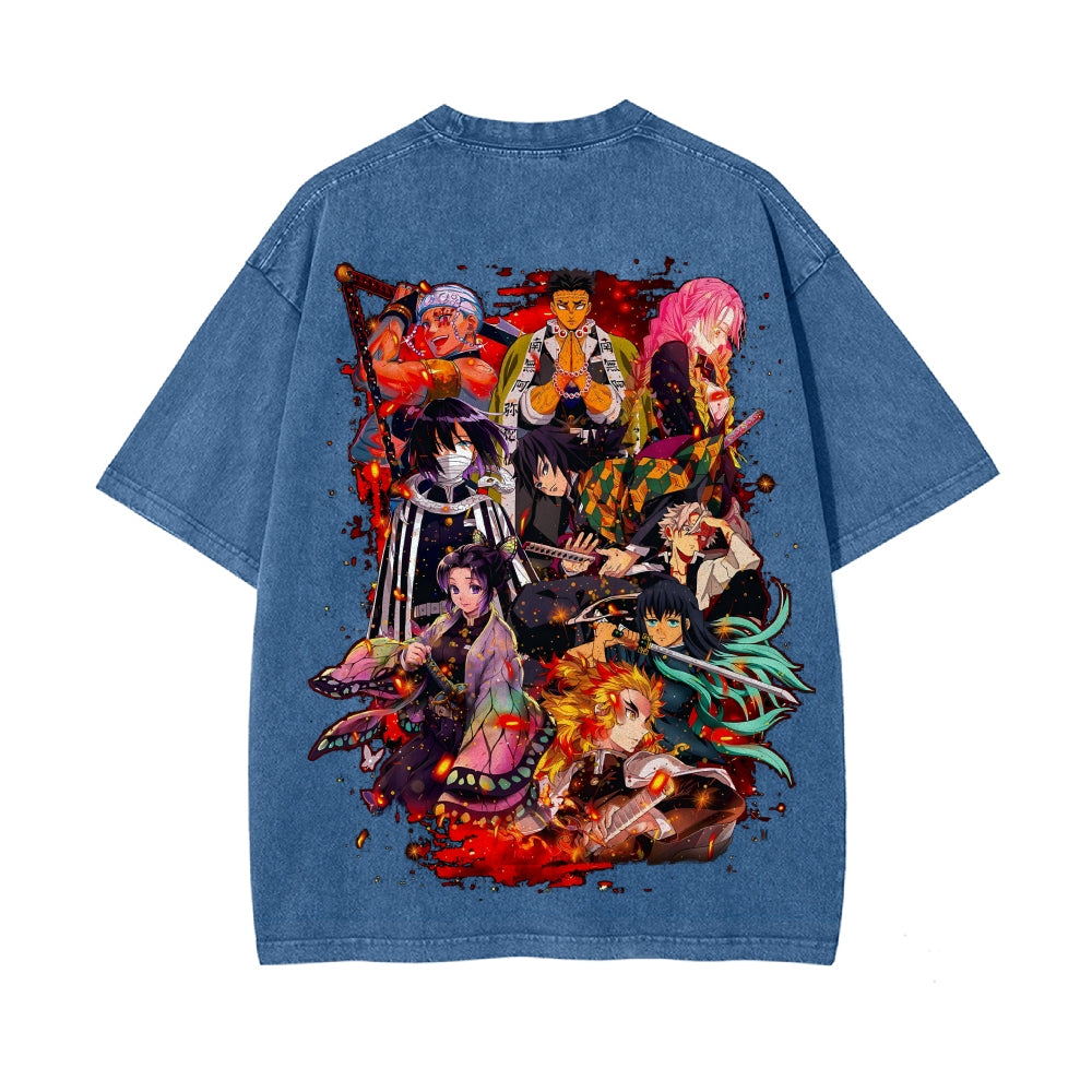 Vintage Oversized T-Shirt Demon Slayer
