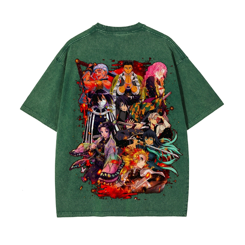 Vintage Oversized T-Shirt Demon Slayer