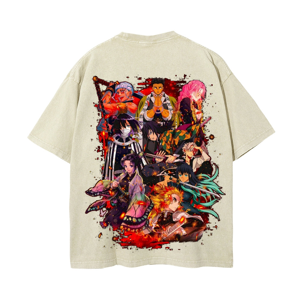 Vintage Oversized T-Shirt Demon Slayer