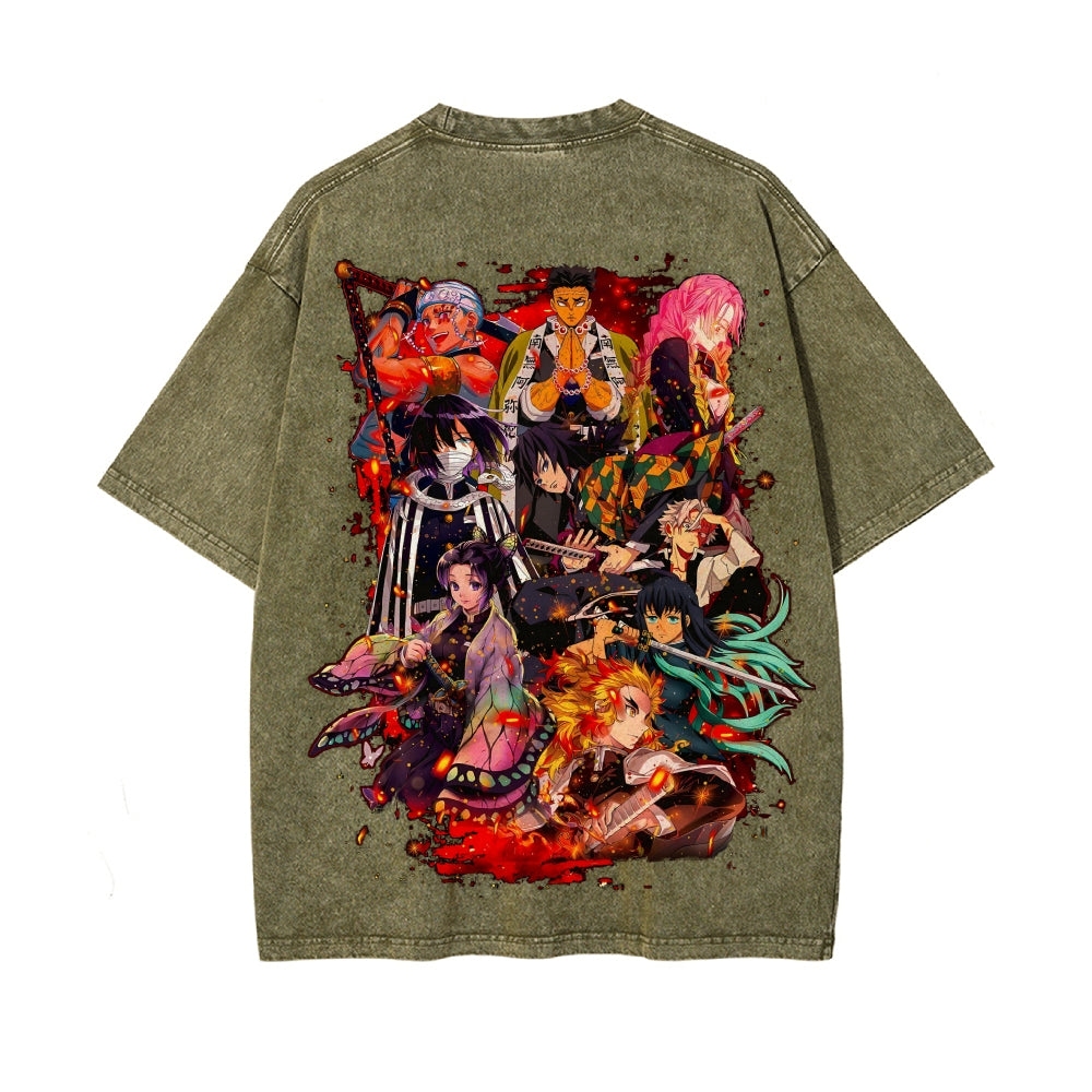 Vintage Oversized T-Shirt Demon Slayer