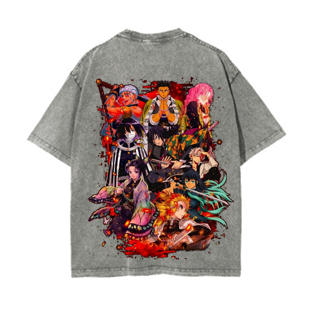 Vintage Oversized T-Shirt Demon Slayer