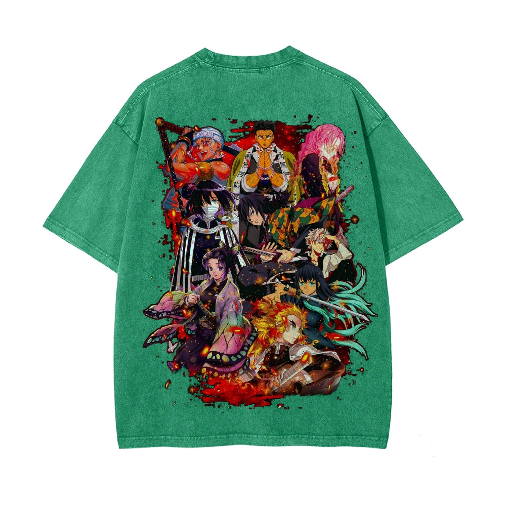 Vintage Oversized T-Shirt Demon Slayer
