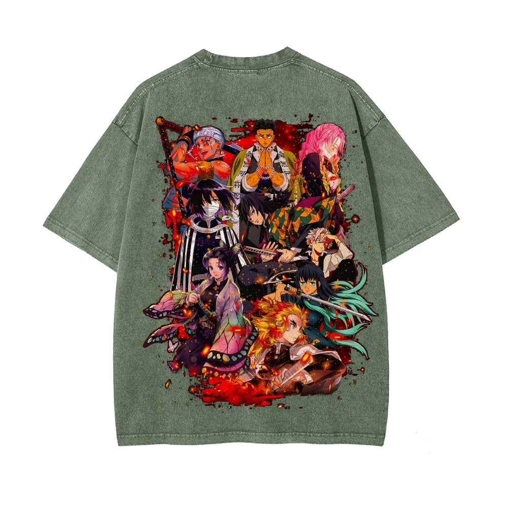 Vintage Oversized T-Shirt Demon Slayer