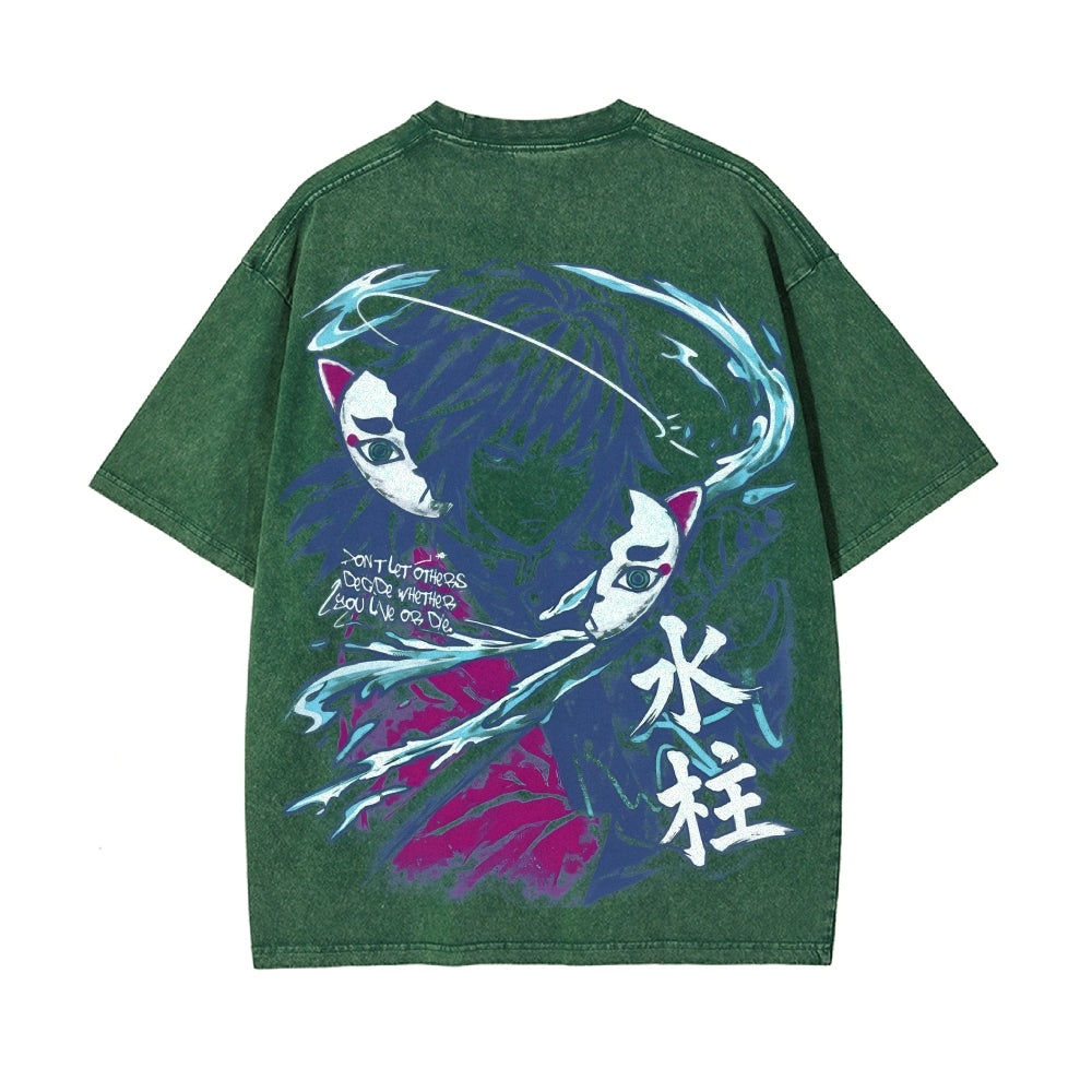 Vintage Oversized T-Shirt Demon Slayer
