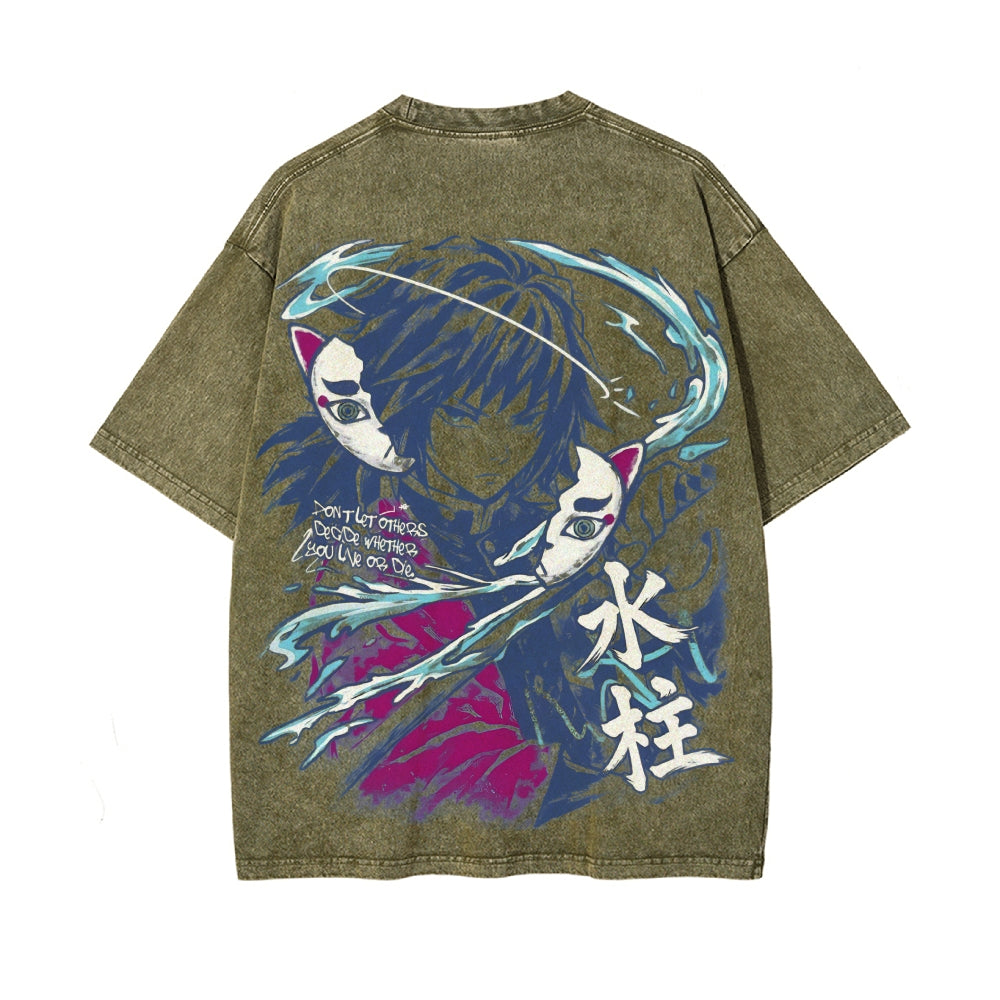 Vintage Oversized T-Shirt Demon Slayer