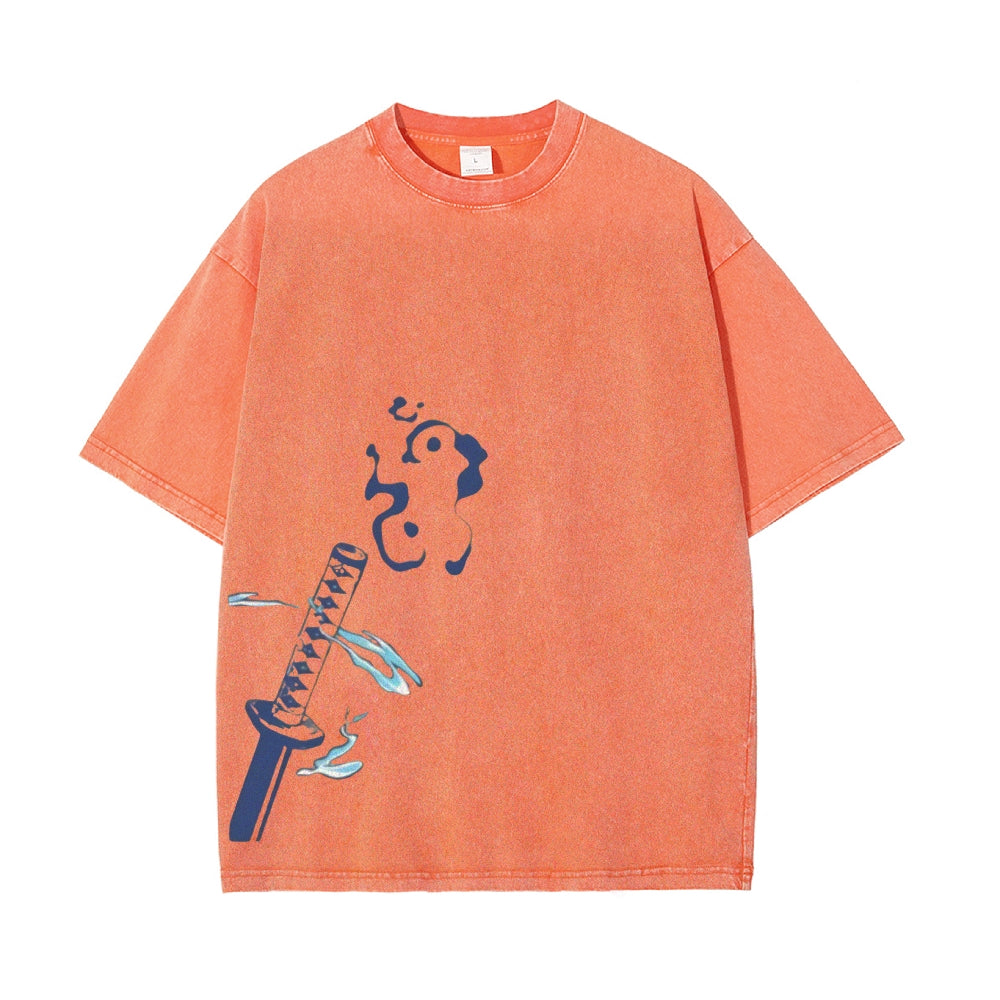 Vintage Oversized T-Shirt Demon Slayer