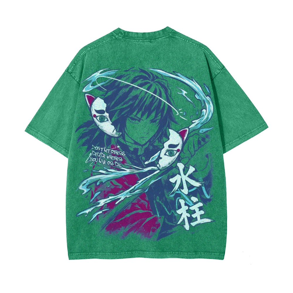 Vintage Oversized T-Shirt Demon Slayer