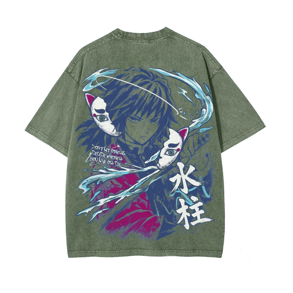 Vintage Oversized T-Shirt Demon Slayer