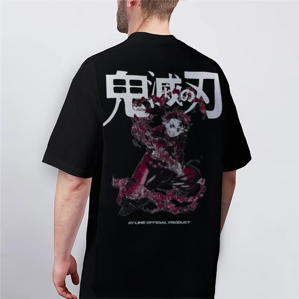 Demon Slayer: Kimetsu no Yaiba Cotton Unisex Crew Neck Anime T-Shirt
