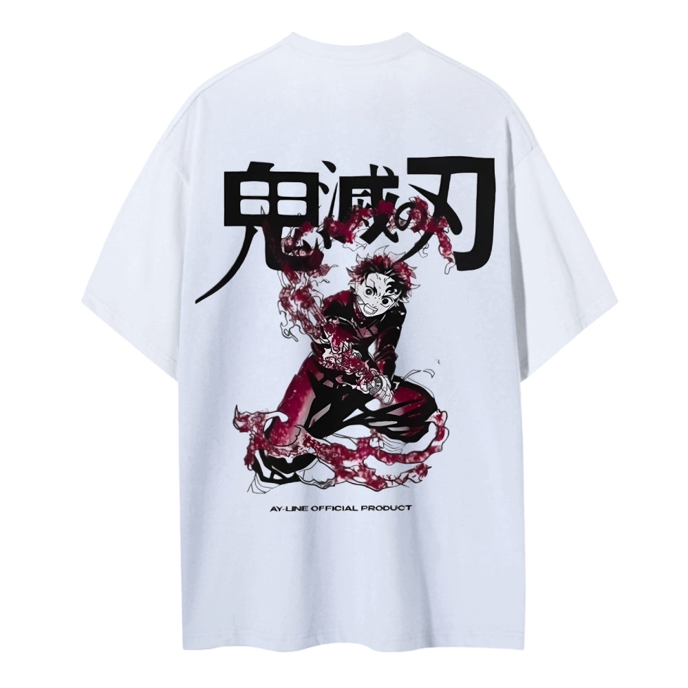 Demon Slayer: Kimetsu no Yaiba Cotton Unisex Crew Neck Anime T-Shirt