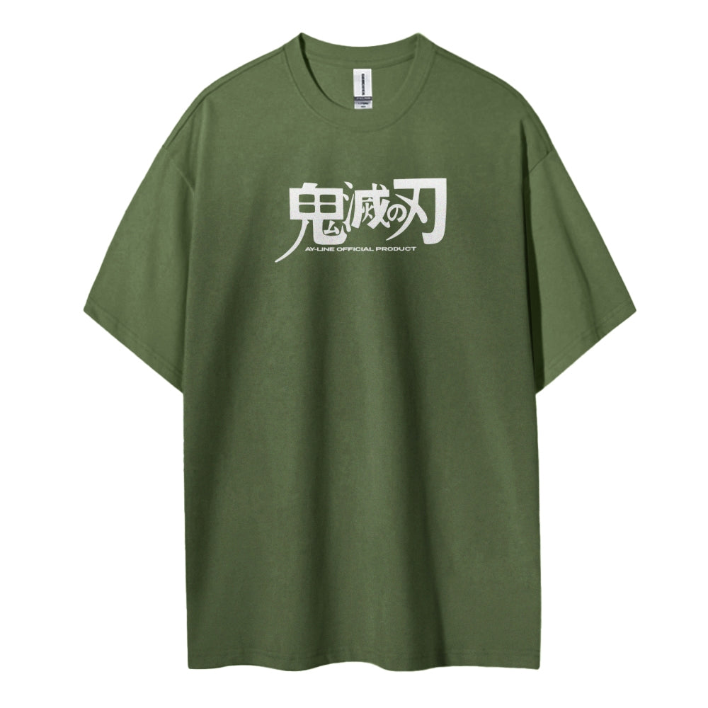 Demon Slayer: Kimetsu no Yaiba Cotton Unisex Crew Neck Anime T-Shirt